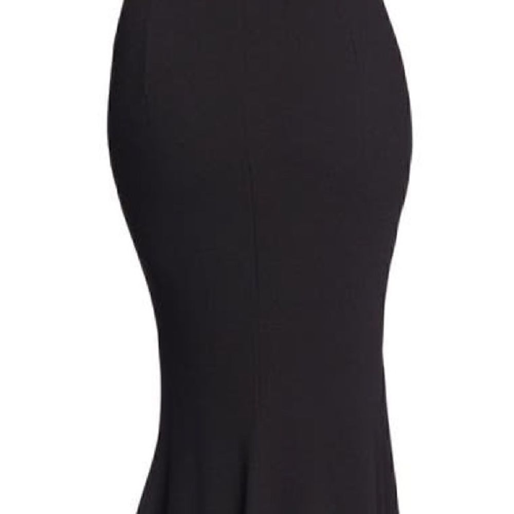 Dress The Population Black Amy One Shoulder Crepe Gown Dress Size XS NEW - Picture 12 of 12